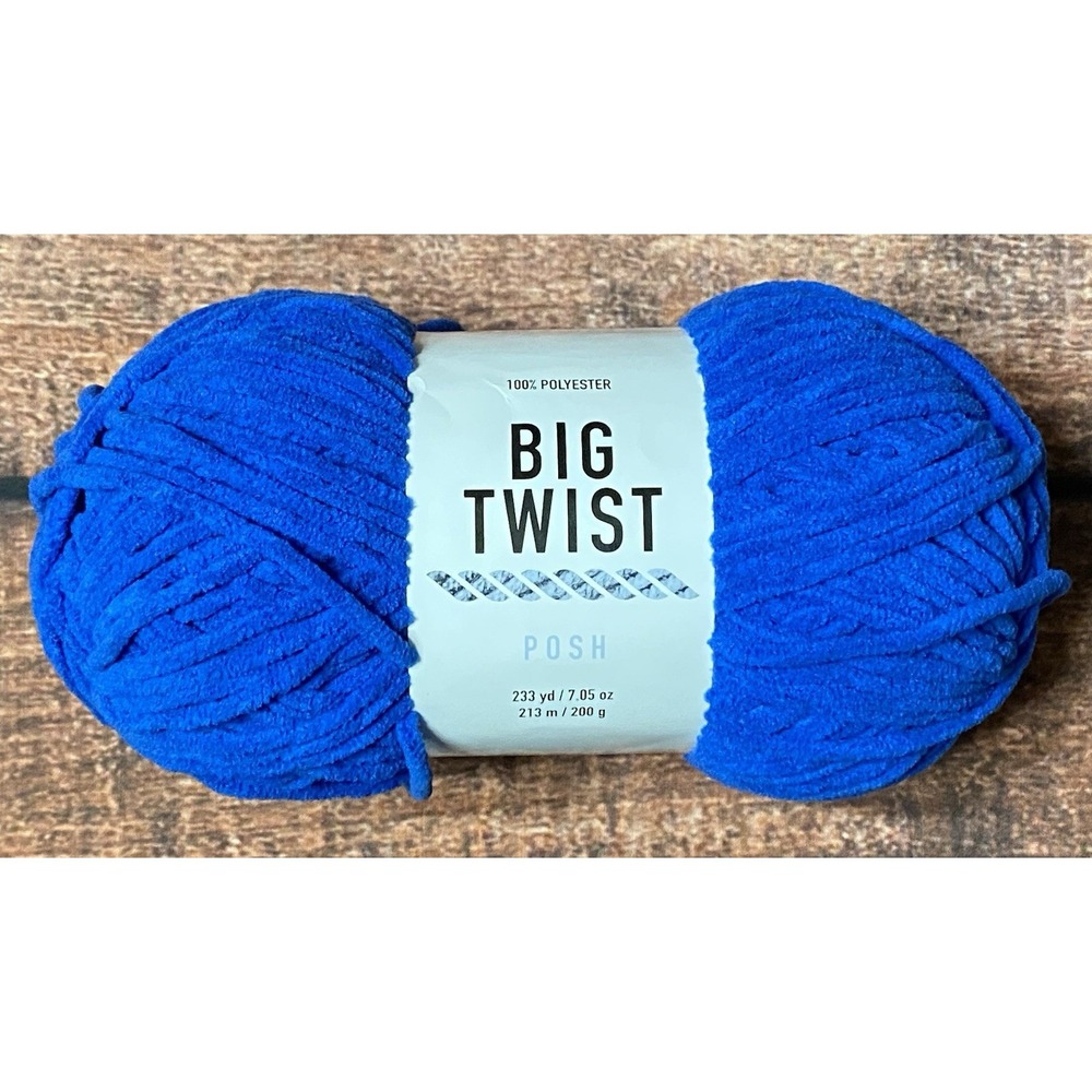 Big Twist Posh Blueberry Jam Yarn 100% Polyester 7.05 oz/233 yds Weight 5-Bulky